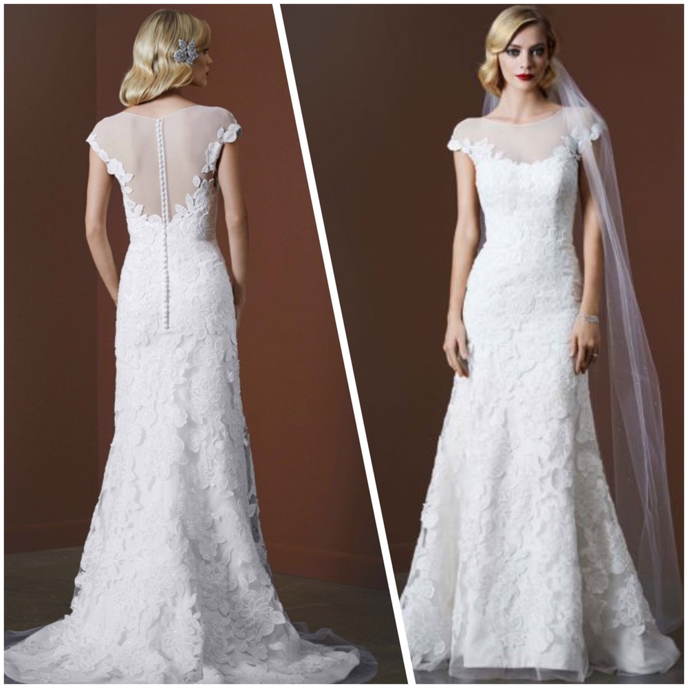 Lace & tulle wedding gown